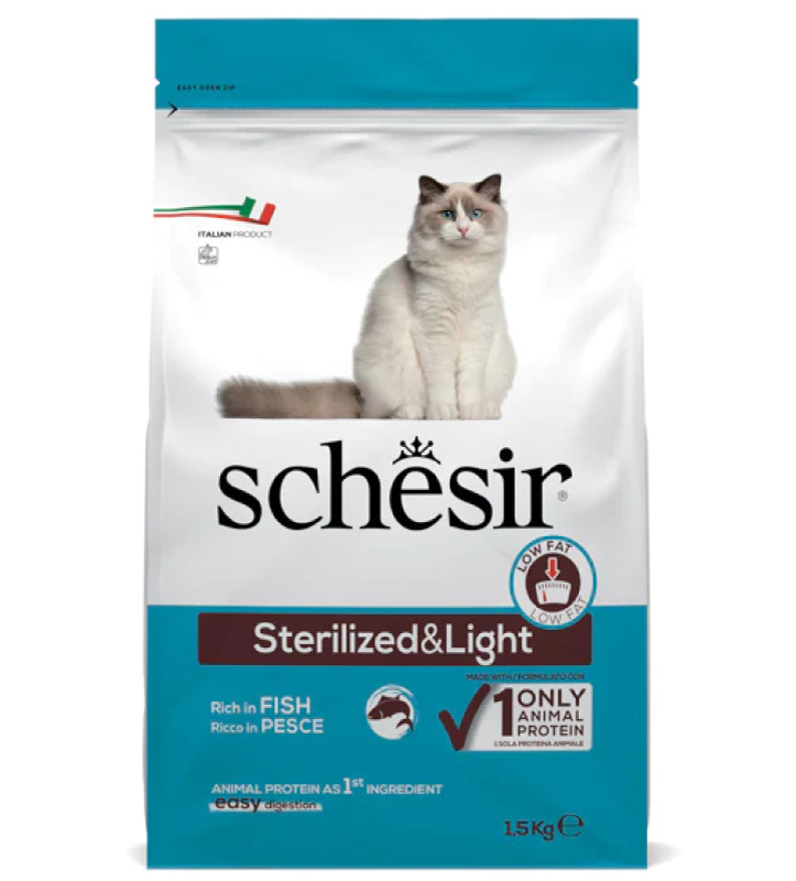 Schesir Cat - Sterilized & Light - 1.5 kg