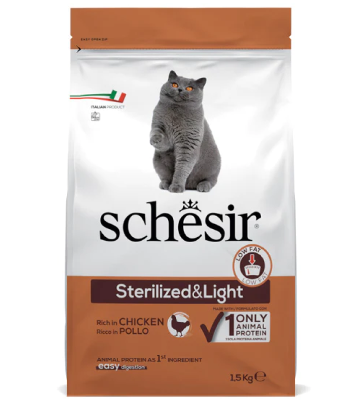 Schesir Cat - Sterilized & Light - 1.5 kg