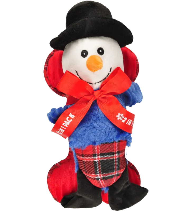 Flamingo - Peluche 2in1 - Pupazzo di Neve + Osso - 33cm