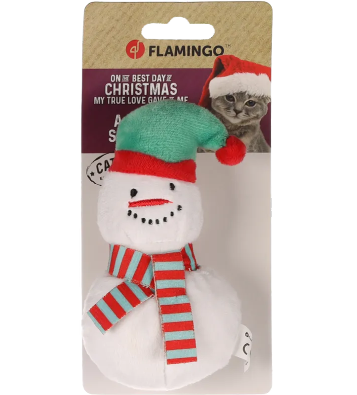 Flamingo - Peluche Pupazzo di Neve - 13cm