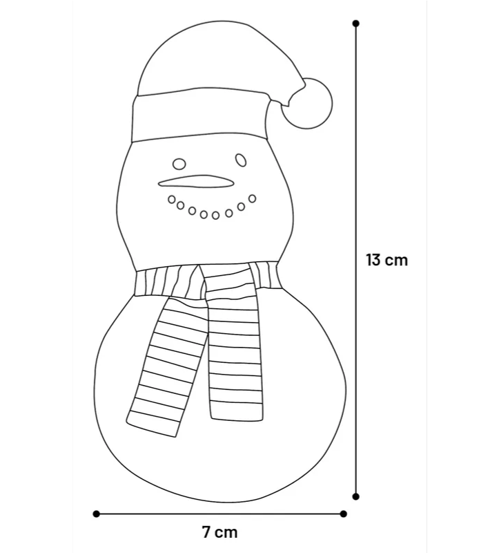 Flamingo - Peluche Pupazzo di Neve - 13cm