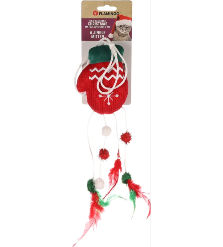 Flamingo - Cannetta con Guanto Natalizio