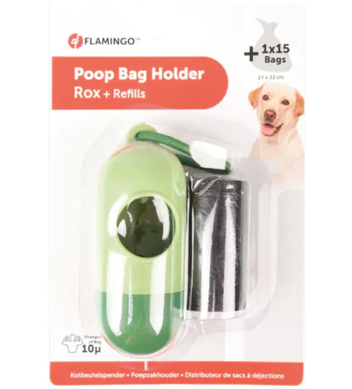 Flamingo - Distributore Sacchetti Igienici - Con Moschettone