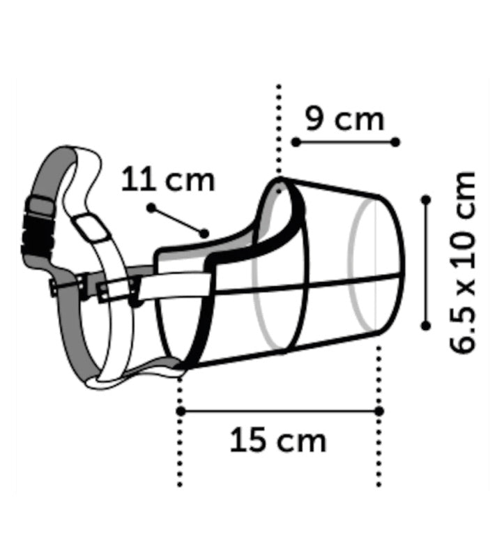 Flamingo - Museruola in Plastica - XXL