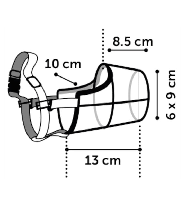 Flamingo - Museruola in Plastica - XL
