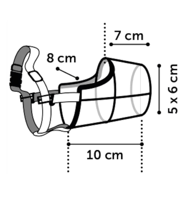 Flamingo - Museruola in Plastica - M