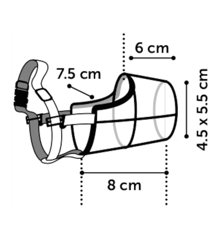 Flamingo - Museruola in Plastica - S