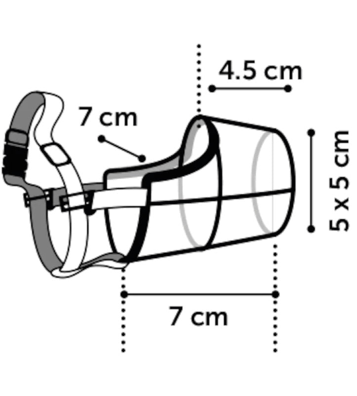 Flamingo - Museruola in Plastica - XS