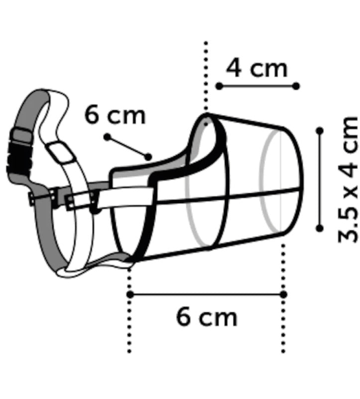 Flamingo - Museruola in Plastica - XXS