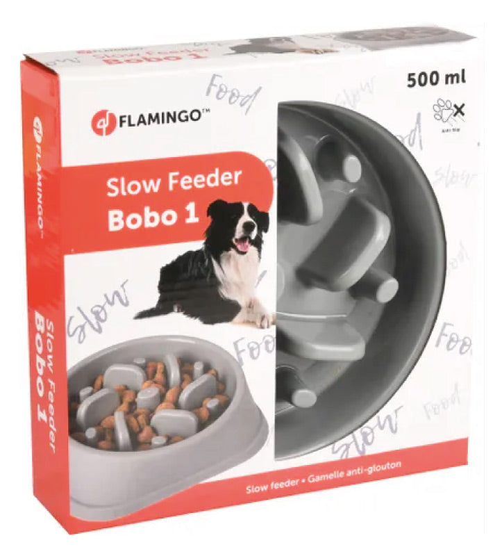 Flamingo - Ciotola Slow Feed Bobo - 500ml
