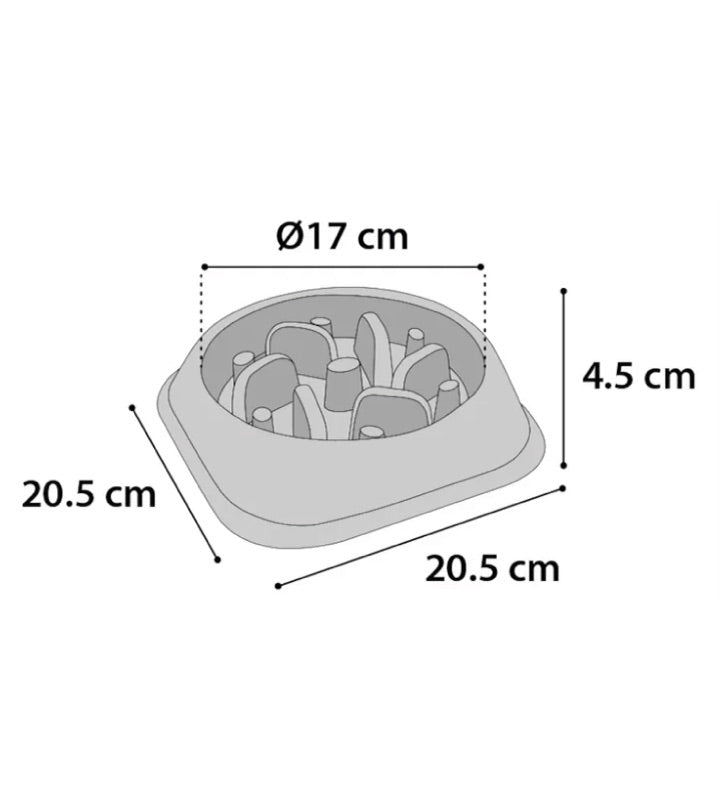 Flamingo - Ciotola Slow Feed Bobo - 500ml
