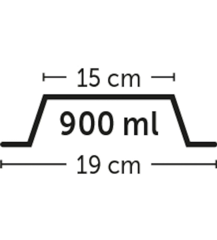 Flamingo - Ciotola Acciaio Inox Kena - Orecchie Lunghe - 0.9 L