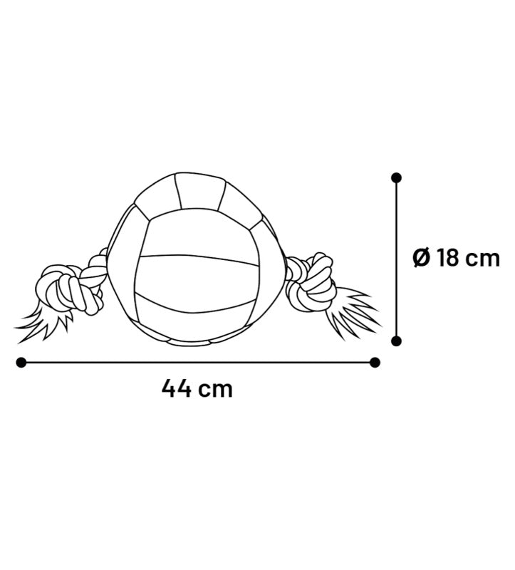 Flamingo - Matchball - Palla con Corda - ø 18 cm