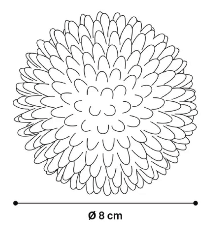 Flamingo - Palla Riccio Lizzu - ø8 cm