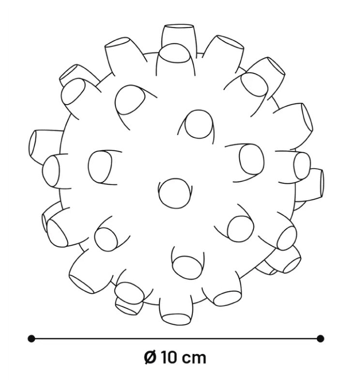 Flamingo - Palla con punte Warin - ø10 cm