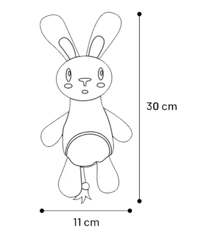 Flamingo - Peluche - Coniglio Petty - 30cm