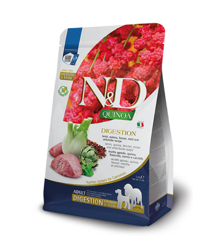 Farmina - N&D Quinoa Dog - Medium/Maxi - Digestion - 2.5kg
