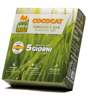 Erba Più - Cococat - Terriccio e Semi di Erba per Gatti