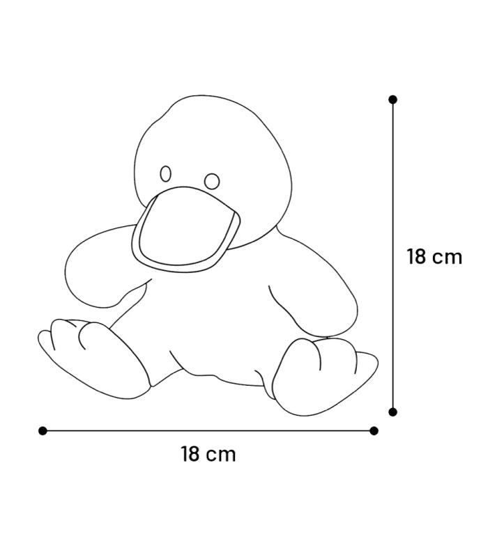 Flamingo - Peluche - Anatra Gaggi - 18cm