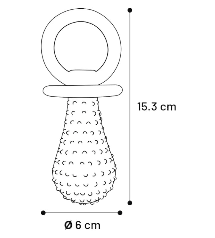Flamingo - Ciuccio - 15 cm