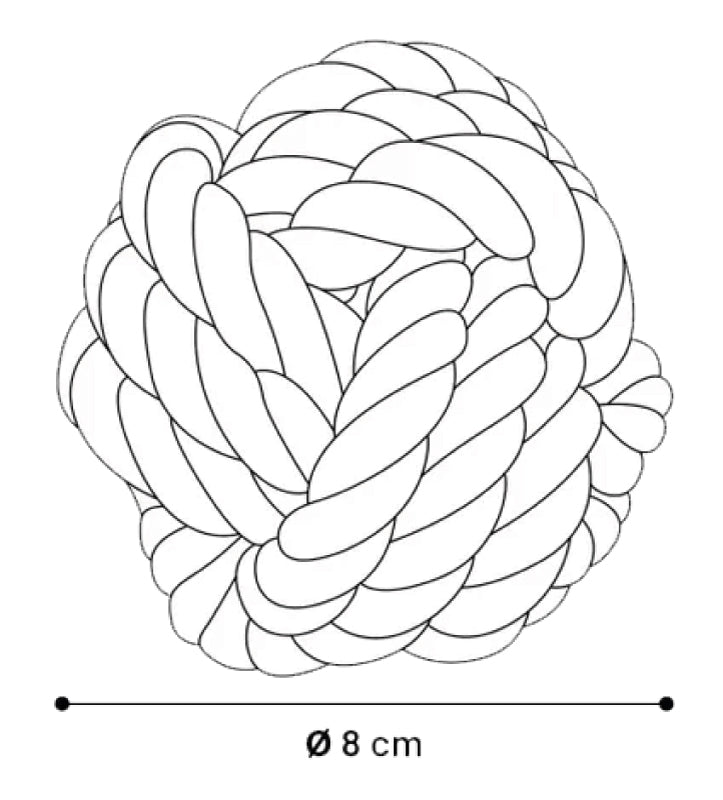 Flamingo - Palla Gomitolo in Corda - 8cm
