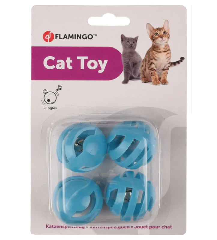 Flamingo - Set di Palline in Plastica - ø 3.9 cm - 4 pezzi