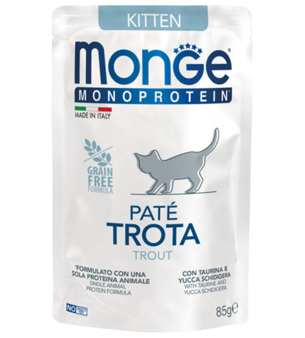 Monge - Monoprotein - Kitten - Trota - 85gr