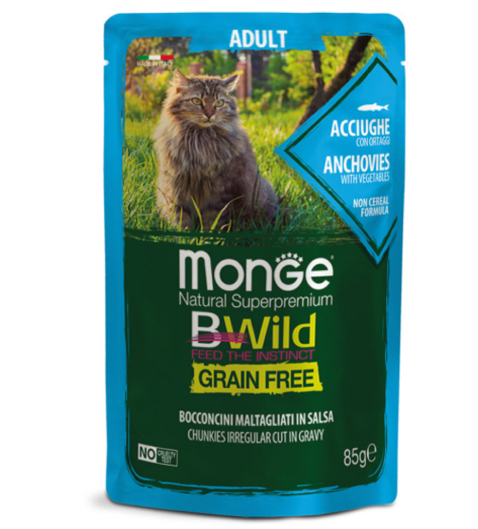 Monge - BWild Cat - Grain Free - Adult - 85gr