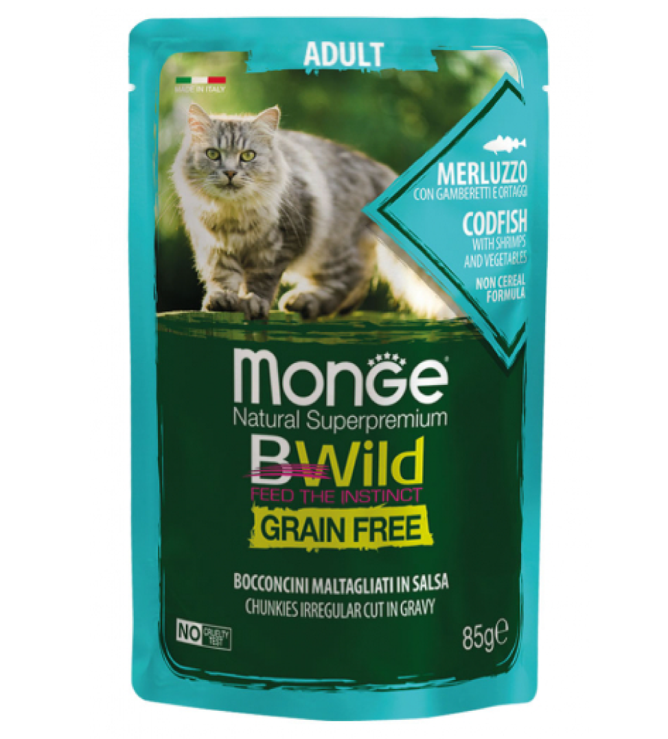 Monge - BWild Cat - Grain Free - Adult - 85gr
