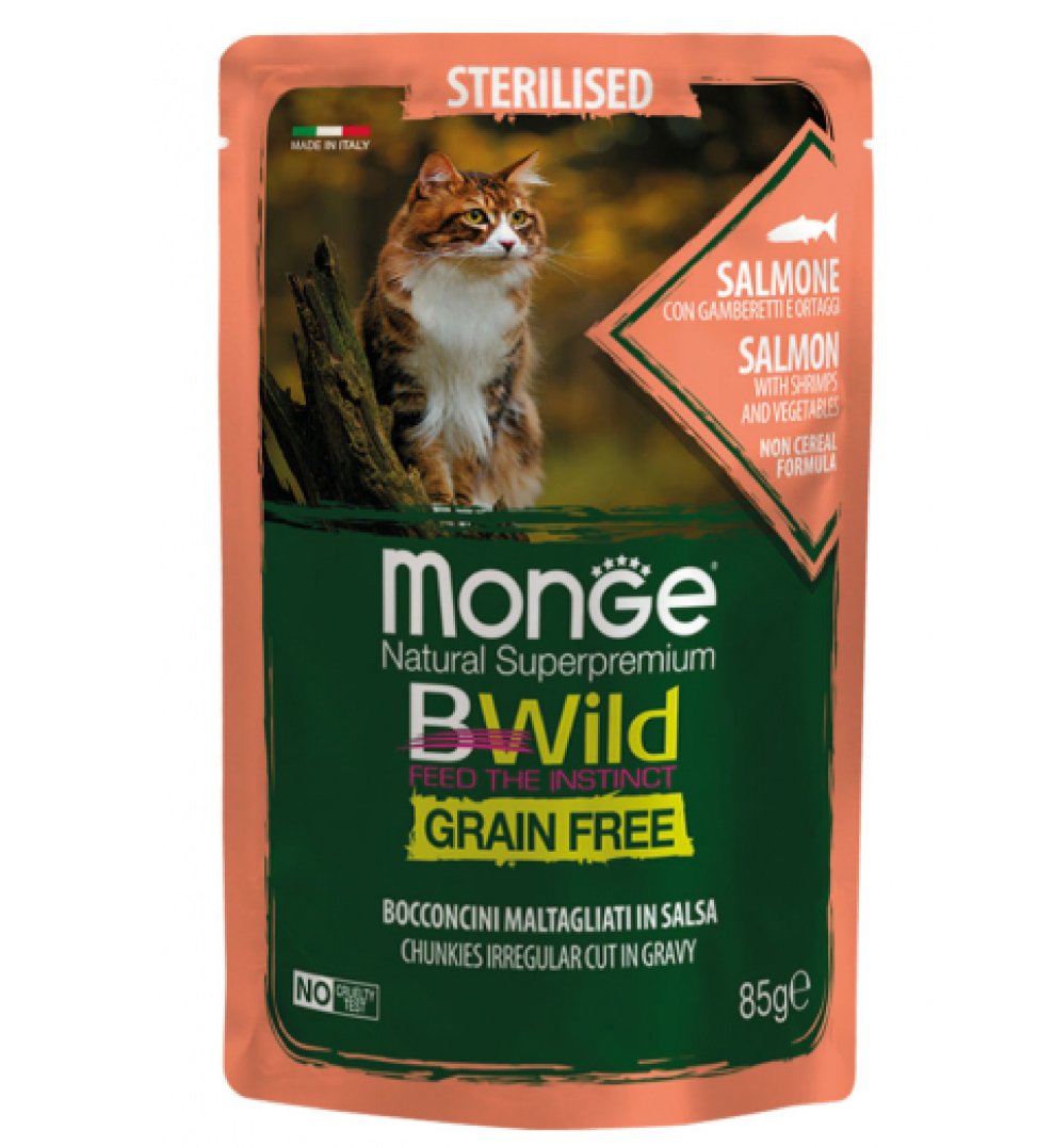 Monge - BWild Cat - Grain Free - Sterilizzato - 85gr
