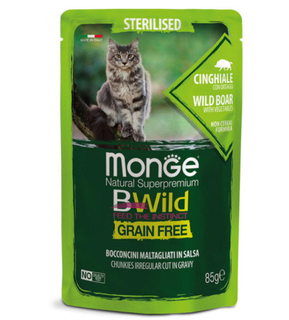 Monge - BWild Cat - Grain Free - Sterilizzato - 85gr