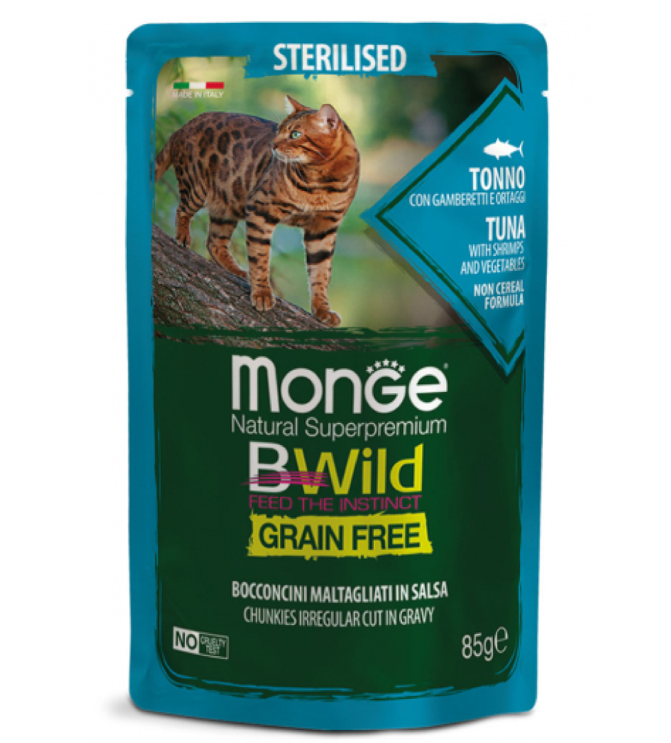 Monge - BWild Cat - Grain Free - Sterilizzato - 85gr
