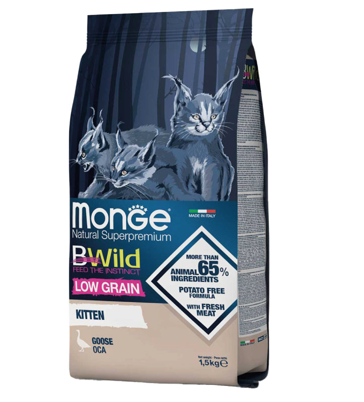 Monge - BWild Cat - Low Grain - Kitten - Oca - 1.5 kg