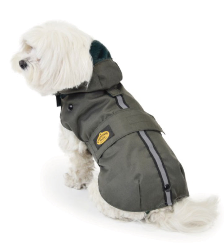 Fashion Dog - Cappotto Impermeabile - con Pelo e Cappuccio Removibile
