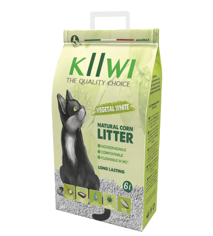 Kiiwi - Vegetal White - Lettiera vegetale - 6 lt