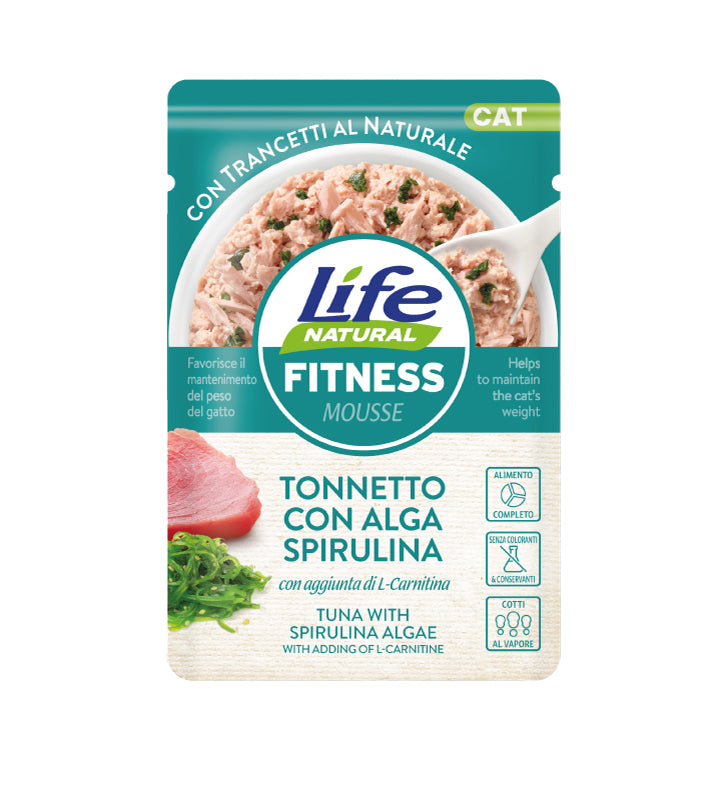 Life Cat - Natural - Mousse - Fitness - Tonnetto con Alga Spirulina - 70gr