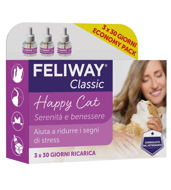 Ceva - Feliway Classic - Ricarica - 3 da 48ml