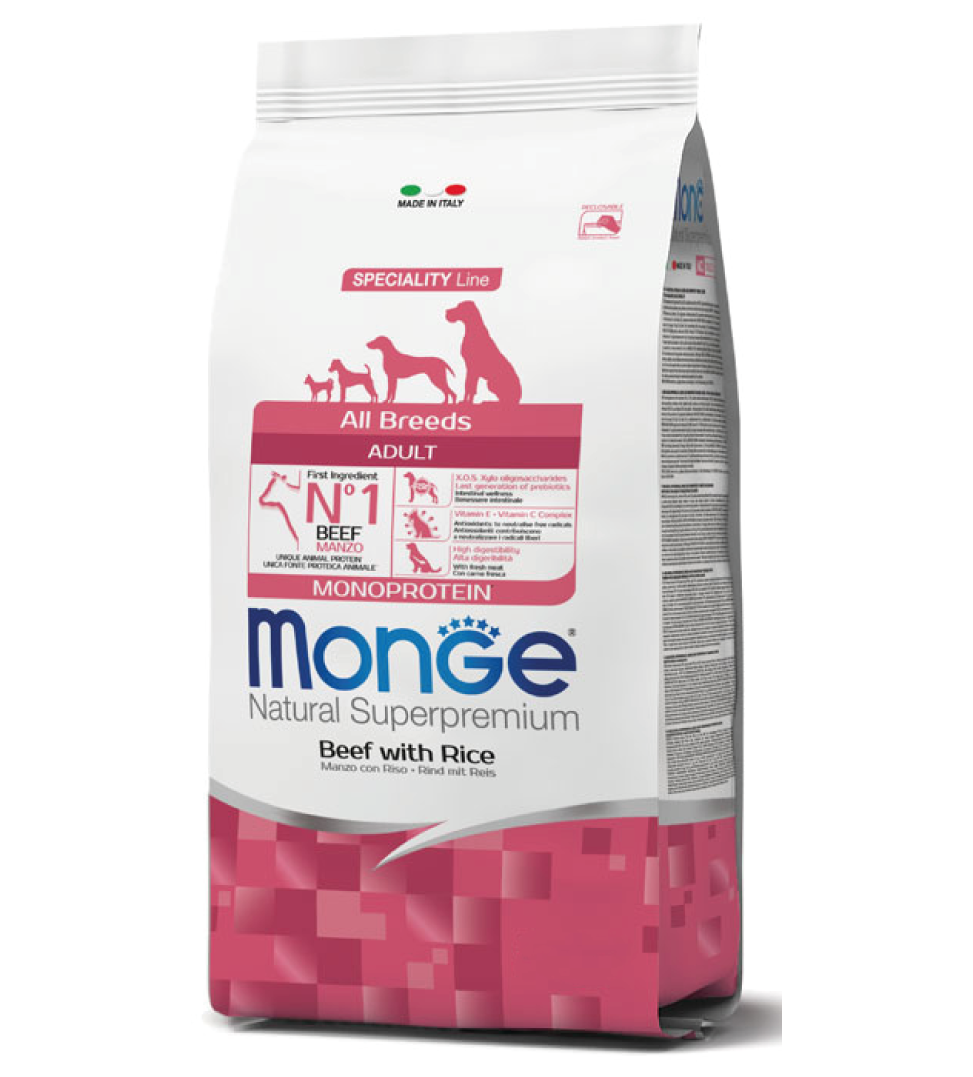 Monge - Natural Superpremium - All Breeds Adult - Manzo - 12 kg
