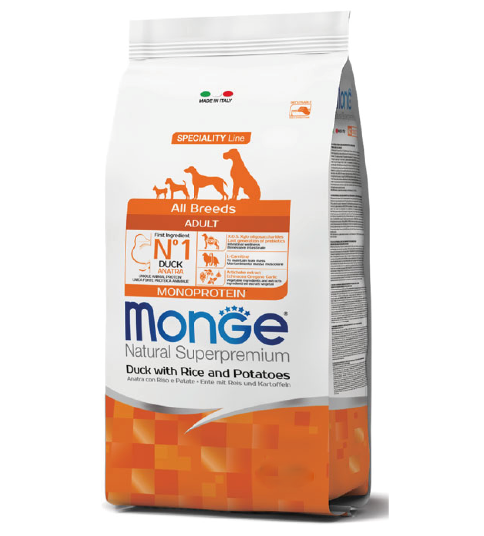 Monge - Natural Superpremium - All Breeds Adult - Anatra - 12 kg