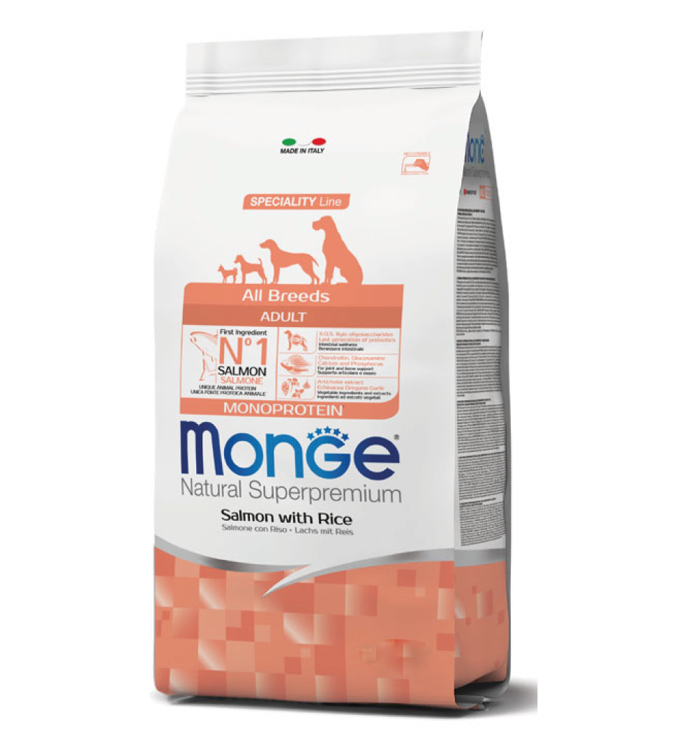Monge - Natural Superpremium - All Breeds Adult - Salmone - 12 kg
