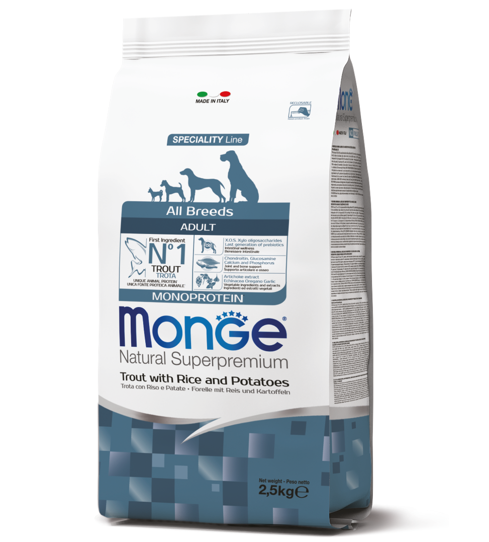 Monge - Natural Superpremium - All Breeds Adult - Trota - 12 kg