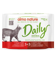 Almo Nature - Daily Cat - Multipack - Adult - 6 buste da 70gr x 10 confezioni