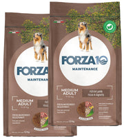 KIT 2 X Forza 10 - Maintenance - Medium - Adult - Agnello - 12kg - DOPPIO SACCO