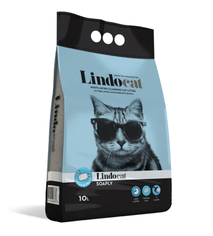 Lindocat - Lettiera Agglomerante - Soaply - 10 litri