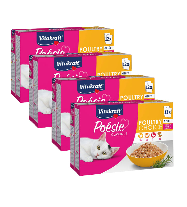 Vitakraft - Poesie Classique - Adult - In Gelatina - Multipack - 48 buste da 85g