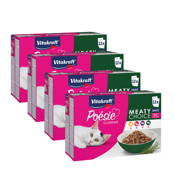 Vitakraft - Poesie Classique - Adult - In Salsa - Multipack - 48 buste da 85g
