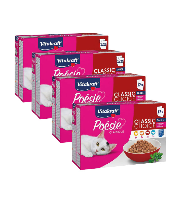 Vitakraft - Poesie Classique - Adult - In Salsa - Multipack - 48 buste da 85g