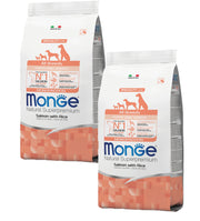 KIT 2 X Monge - Natural Superpremium - All Breeds - Puppy&Junior - Salmone - 12 kg