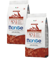 KIT 2 X Monge - Natural Superpremium - All Breeds - Puppy&Junior - Agnello - 12 kg