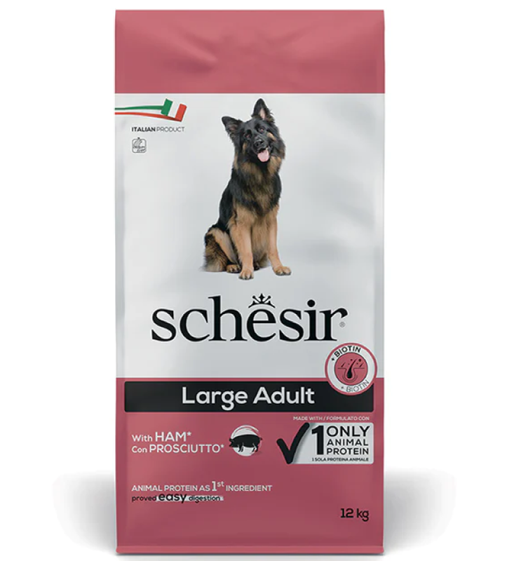 Schesir Dog - Large Adult - Prosciutto - 12 kg
